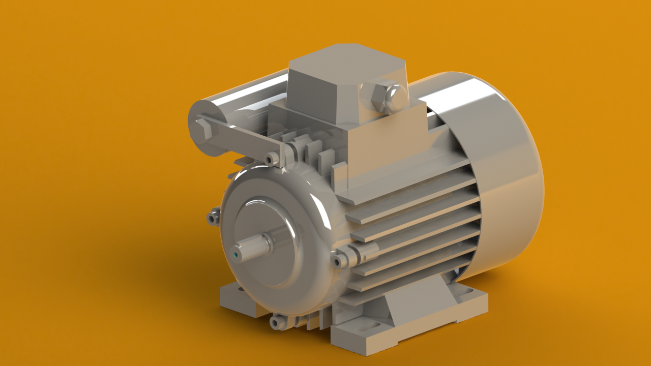 Модель електродвигуна для САПР SolidWorks